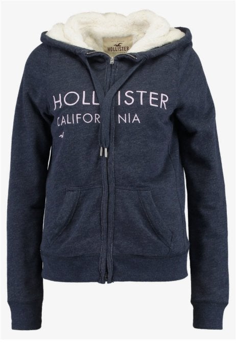 Hollister Sherpa teddy sweatvest warm vest Donkerblauw XS, Blauw, Nieuw, Ophalen of Verzenden, Maat 34 (XS) of kleiner
