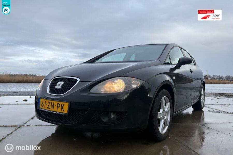 Seat Leon 1.6 Sport|Airco|Elektr ramen |2008|, Auto's, Seat, Stof, Gebruikt, Zwart, 4 cilinders
