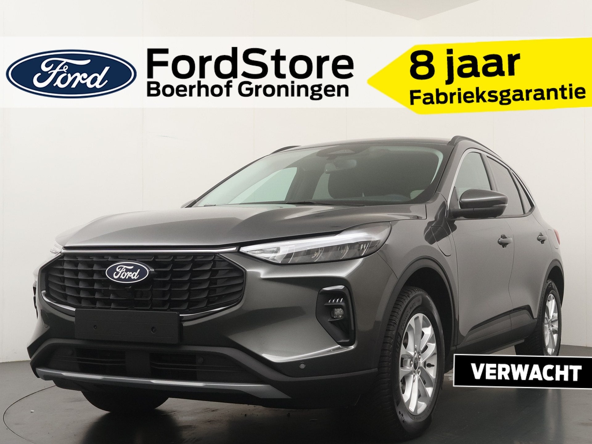 Ford Kuga 2.5 PHEV Titanium | Elektr. trekhaak | All-seasons, Zwart, 4 cilinders, Bedrijf, Nieuw