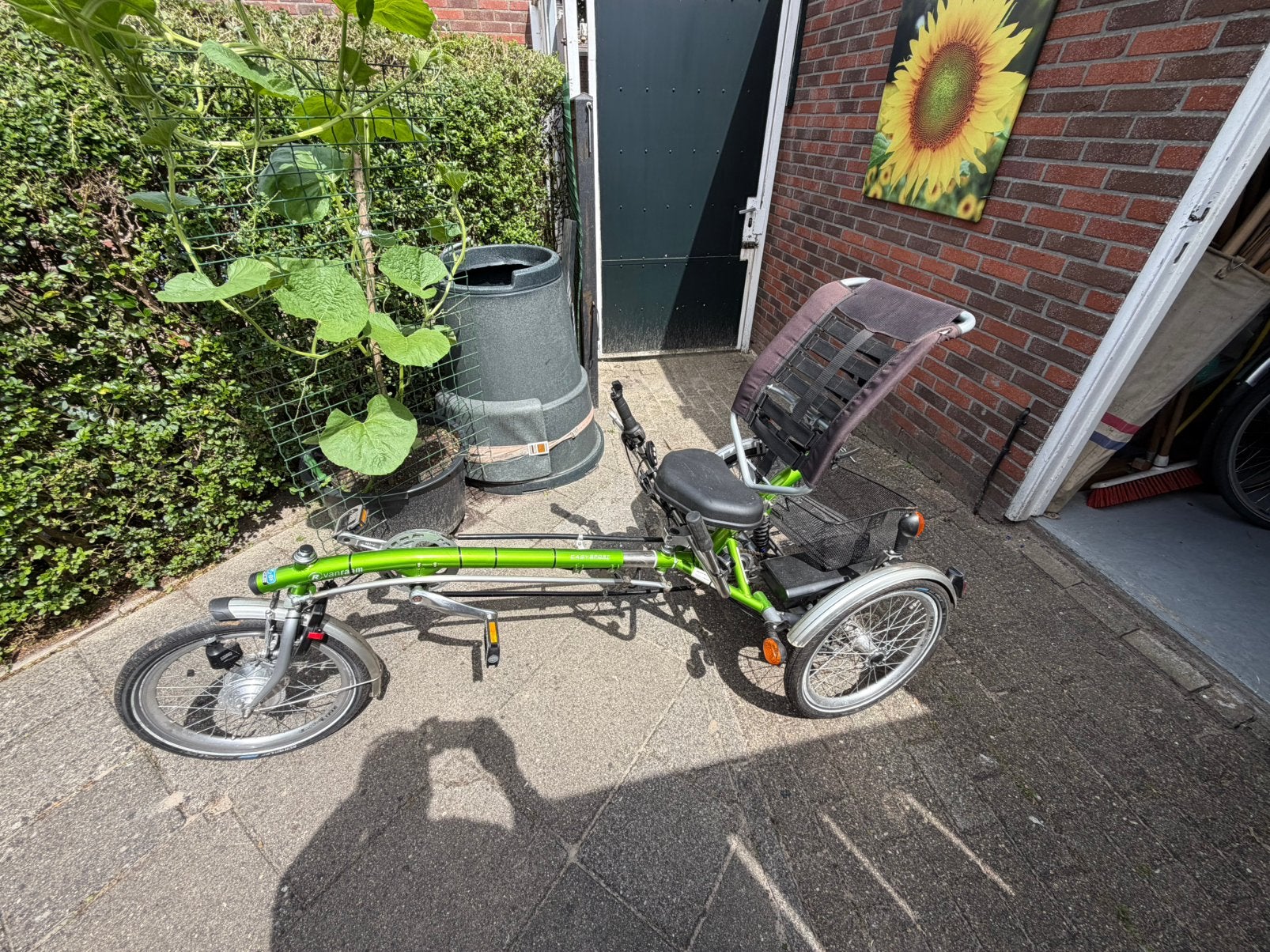 Van raam 3 wielfiets met elektrische trap ondersteuning, Ophalen, Zo goed als nieuw