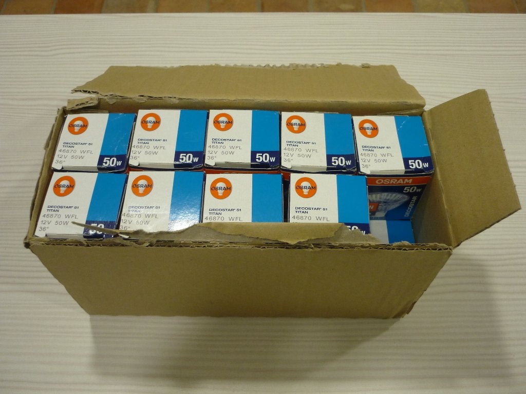 19 Osram Halogeen lampen Decostar Titan 50W/12V/36, 46870, 30 tot 60 watt, Osram, Nieuw, GU5.3
