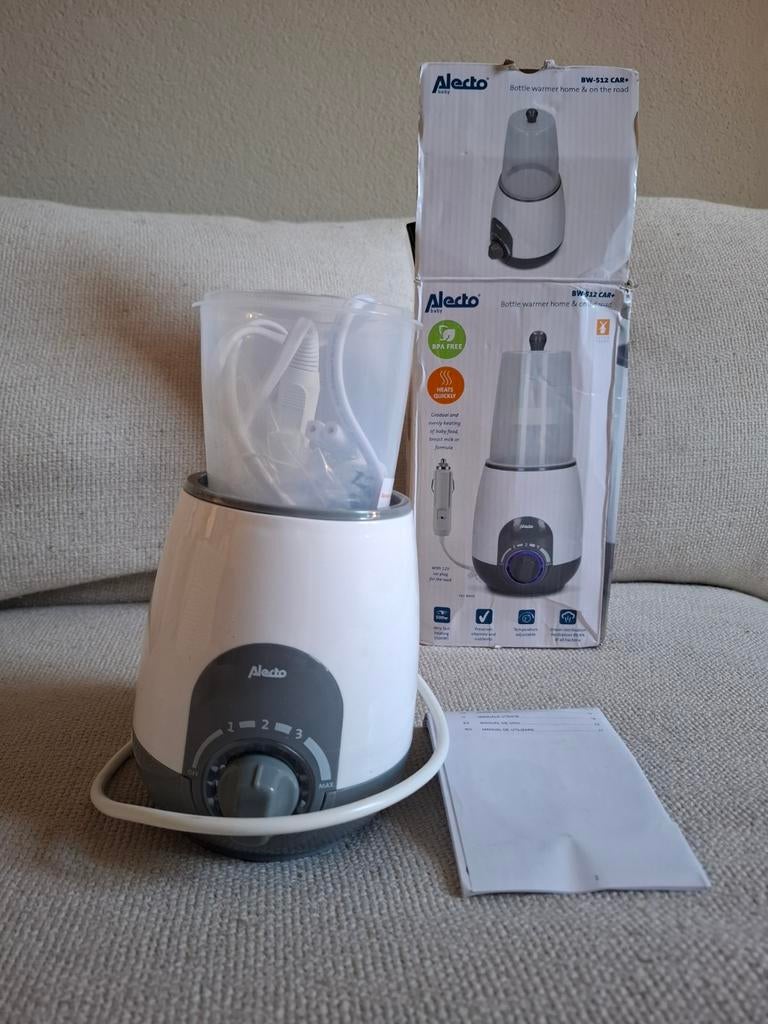 NIEUW! Alecto (auto)  flessenwarmer. BW512 CAR+, Ophalen of Verzenden, Flessen- of potjesverwarmer