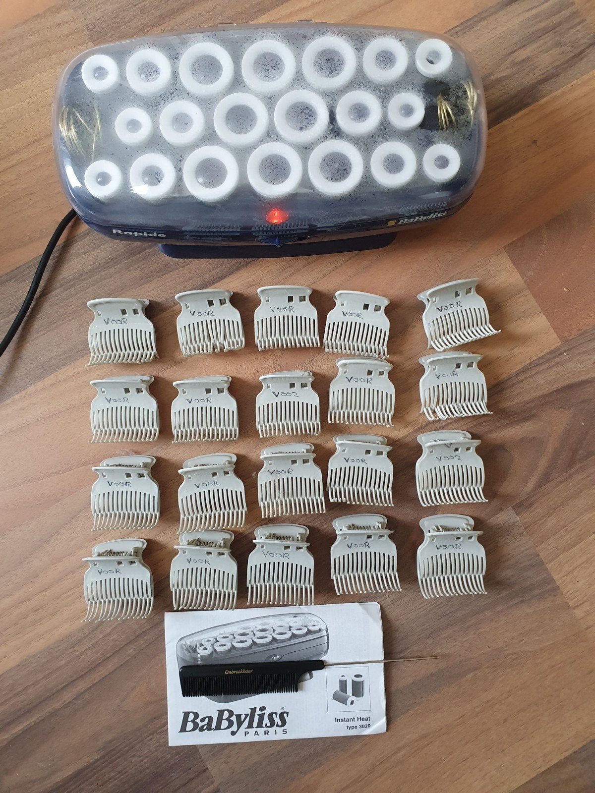 BaByliss Instant Heat Type 3020 krulset - compleet, Ophalen of Verzenden, Gebruikt, Krultang of Stijltang