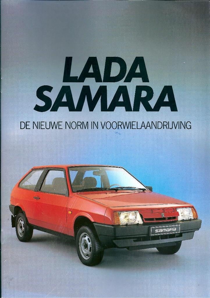 Folder Lada Samara 1986, Ophalen of Verzenden, Gelezen, Overige merken