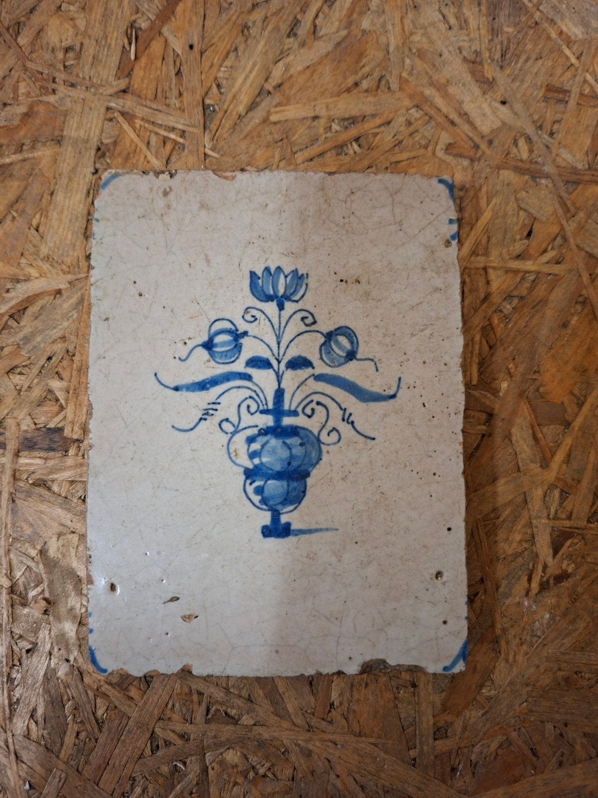 Vintage oude tegel, Antiek en Kunst, Antiek | Wandborden en Tegels, Ophalen of Verzenden