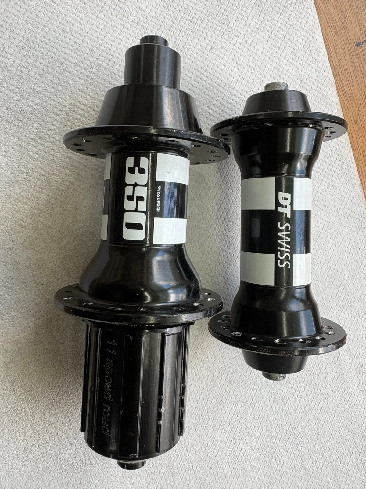 DT Swiss 350 naven (32 spaaks), Ophalen of Verzenden, Gebruikt, Racefiets, Wiel