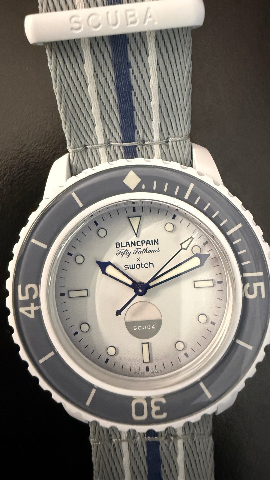 Blancpain  Swatch Scuba Fifty Fathoms – Arctic Ocean, Kunststof, Polshorloge, Nieuw, Ophalen of Verzenden