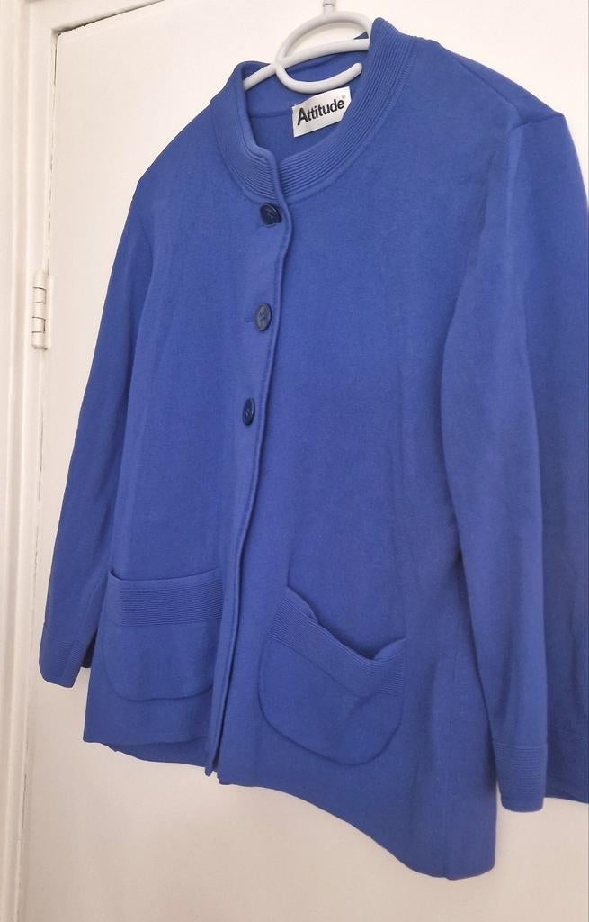 Prachtig damesvest,blauw, Attitude, maat 38, Maat 38/40 (M), Blauw, Ophalen of Verzenden, Jasje