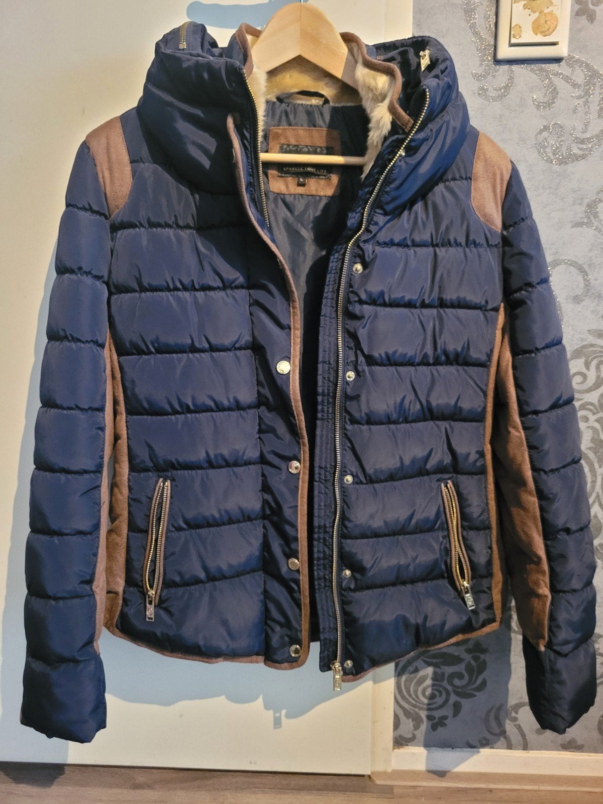 Costes winterjas - Maat L - Zo goed als nieuw, Ophalen, Blauw, Maat 42/44 (L), Zo goed als nieuw