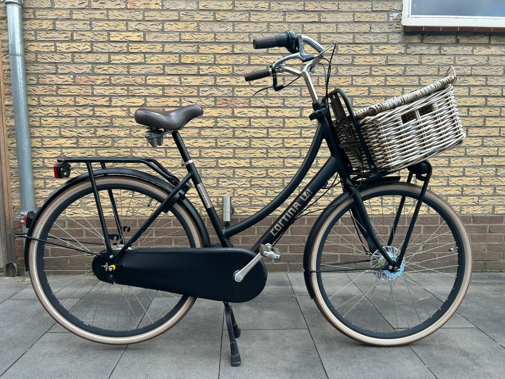 Cortina U4 – 28 inch – 7 versnellingen – Zwart – D50, Fietsen en Brommers, Gebruikt, Versnellingen, 50 tot 53 cm, Trommelrem