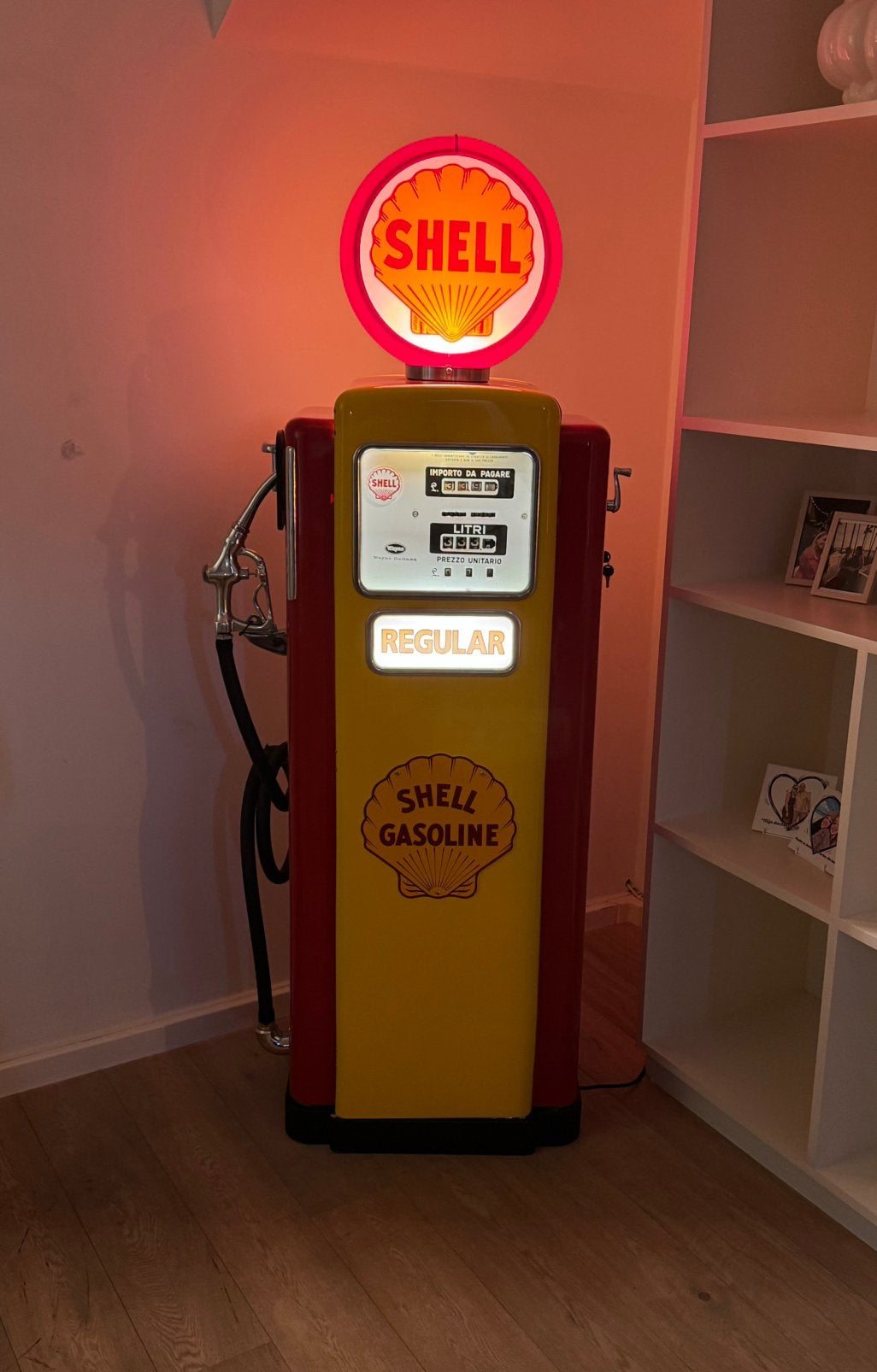 Vintage benzinepomp nieuwstaat, Ophalen of Verzenden, Zo goed als nieuw