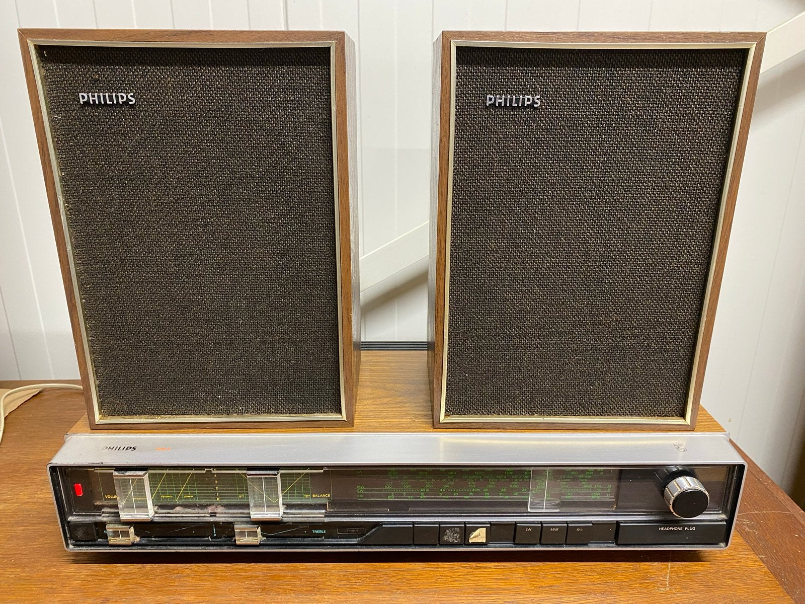 Vintage Philips 741 Stereo Receiver, Ophalen, Philips, Gebruikt, Tuner of Radio