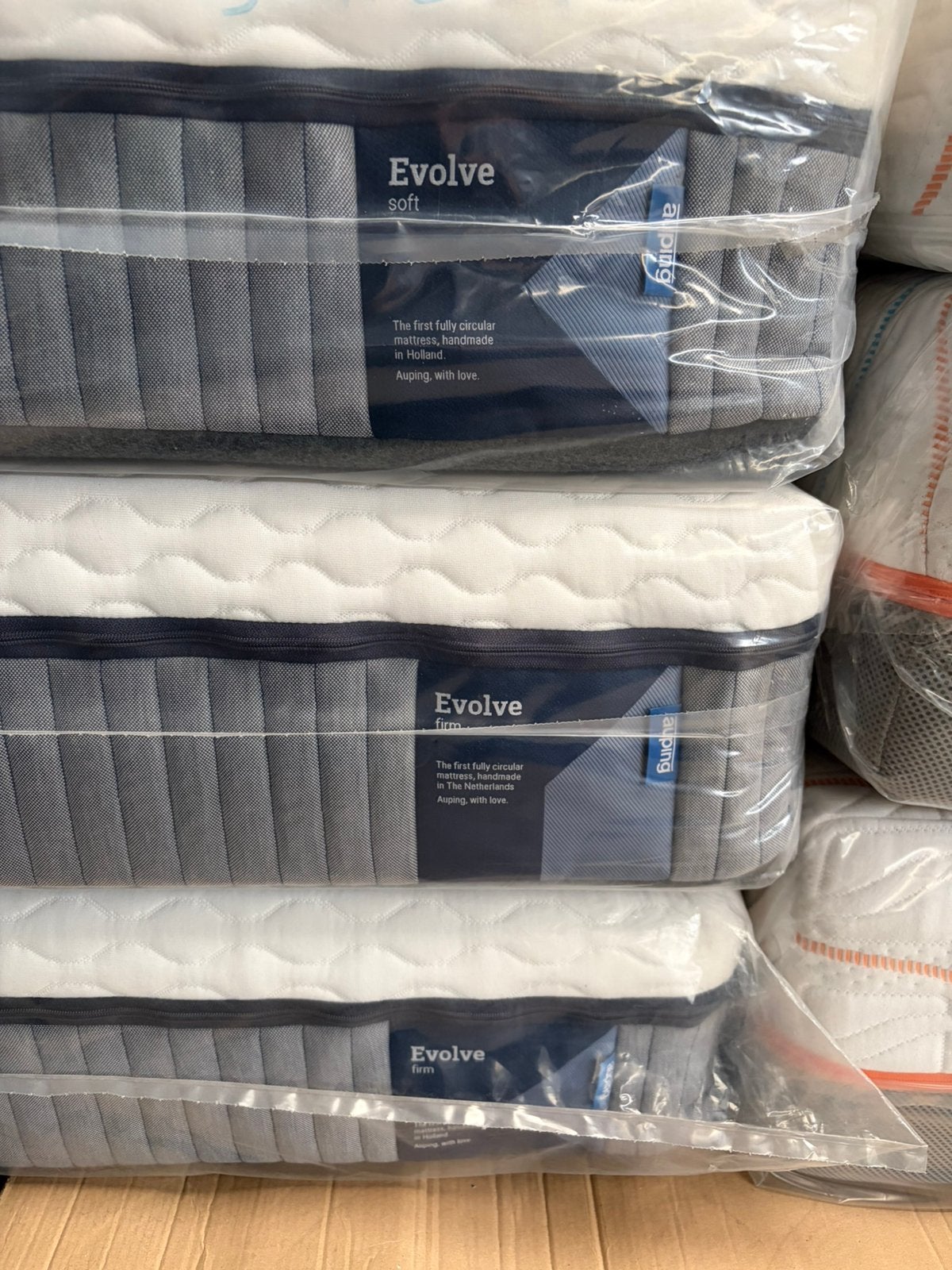 3x Auping evolve | soft & Firm|  90x200 | art.143