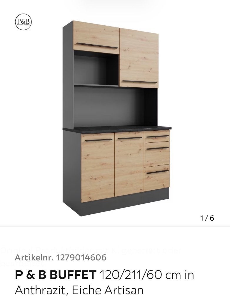 Moderne Buffetkast, Huis en Inrichting, Ophalen, Overige materialen, 100 tot 150 cm, 200 cm of meer