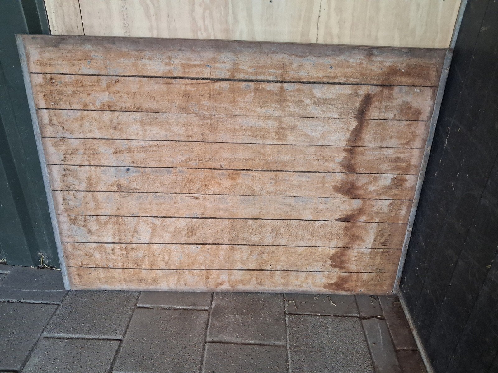 steenschot 100x140, Ophalen, Gebruikt, Hout