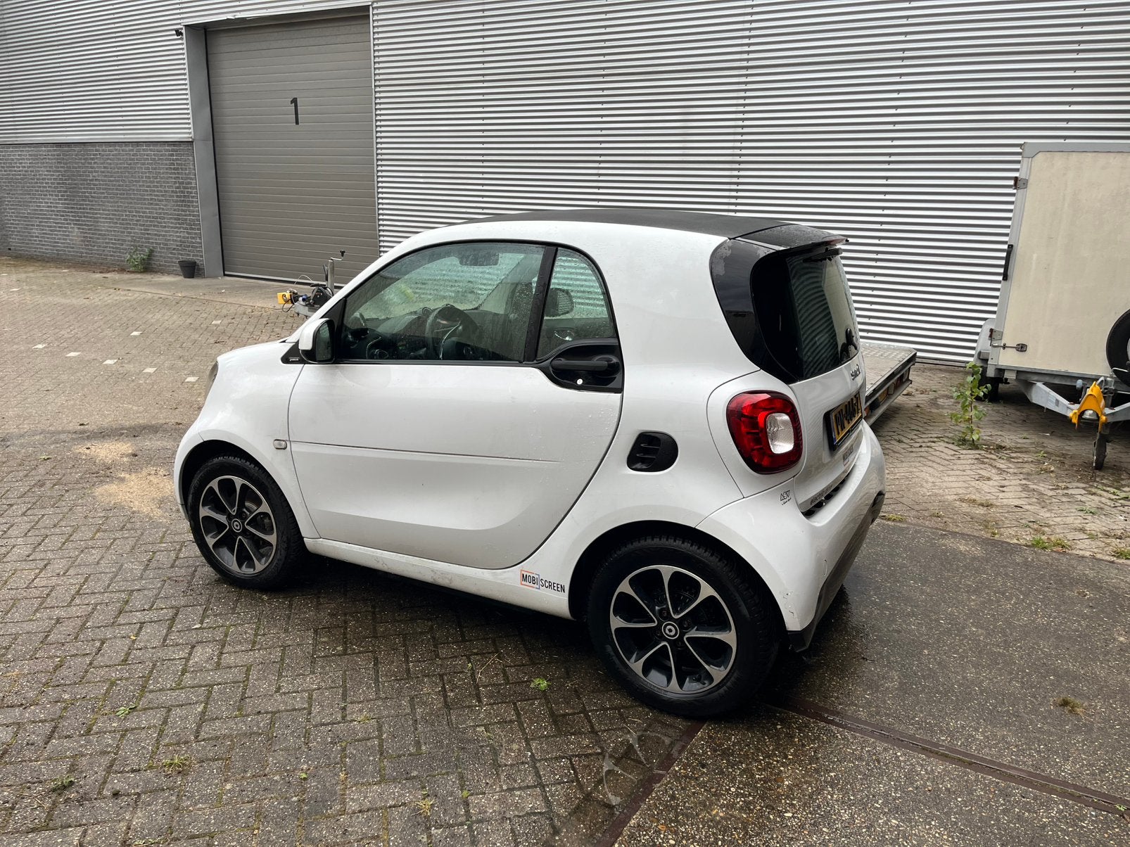 Smart electric 2017, Auto's, 37 €/maand, Zwart, Leder en Stof, Wit