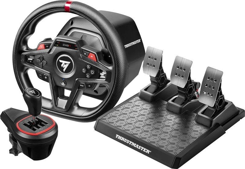 Thrustmaster T248 Racestuur met Pedalen en Shifter PC ,PS5, Racestuur, Nieuw, Force feedback, Thrustmaster