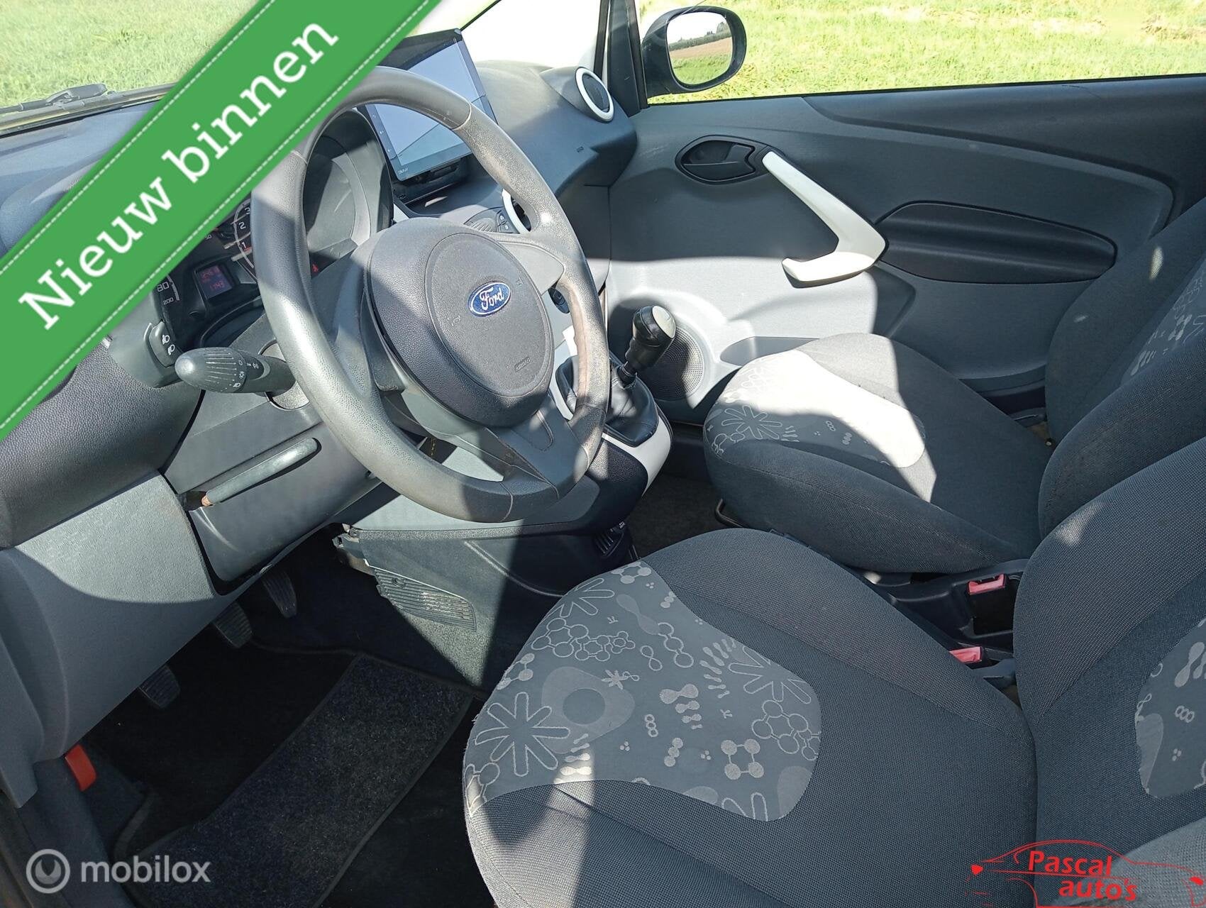 Ford Ka 1.2 NAP Airco NW APK, Voorwielaandrijving, Euro 5, Stof, Gebruikt