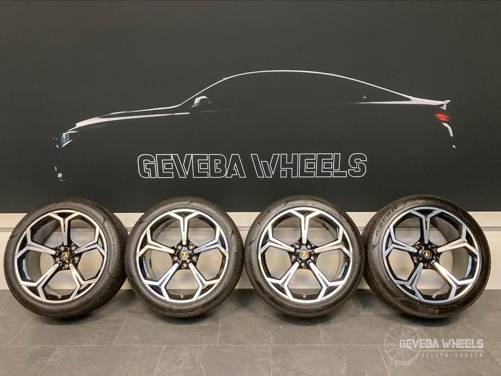 22'' originele Lamborghini Urus velgen + banden 5x130 4ML 60, Auto-onderdelen, Banden en Velgen, Gebruikt, -, 285 mm, -