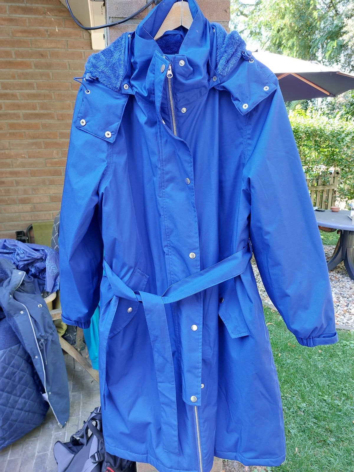 kobaltblauwe Danefae winterjas, xxxl 3 xl gevoerd, Kleding | Dames, Grote Maten, Danefae, Verzenden, Blauw, Jas of Mantel
