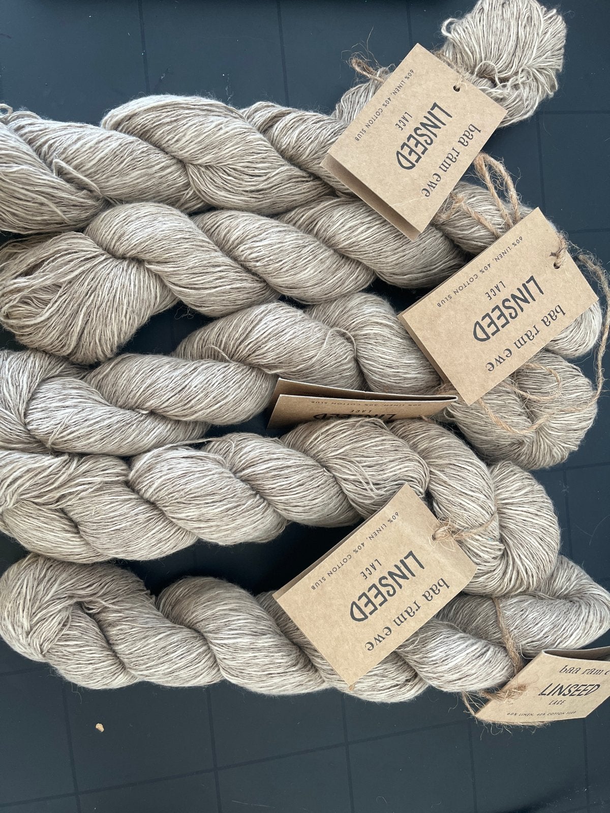 5 bollen Baa Ram Ewe Linseed Lace - Linnen/Katoen garen, Ophalen of Verzenden, Nieuw, Breien, Wol of Garen