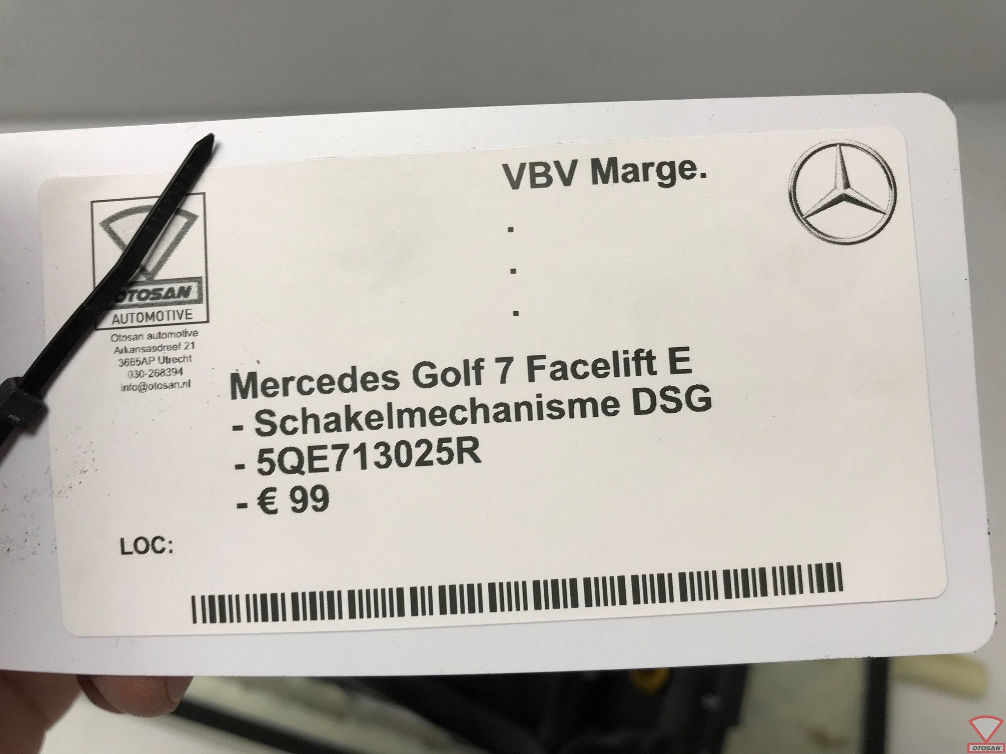 vw golf 7 gte e golf schakelmechanisme dsg aut. 5qe713025r, Auto-onderdelen, Transmissie en Toebehoren, Gebruikt, Volkswagen, Volkswagen AG