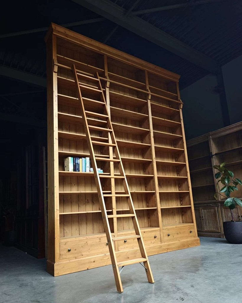 Monumentale handgemaakte bibliotheekkast Du Sjon Amersfoort, Gebruikt, -, 200 cm of meer, -