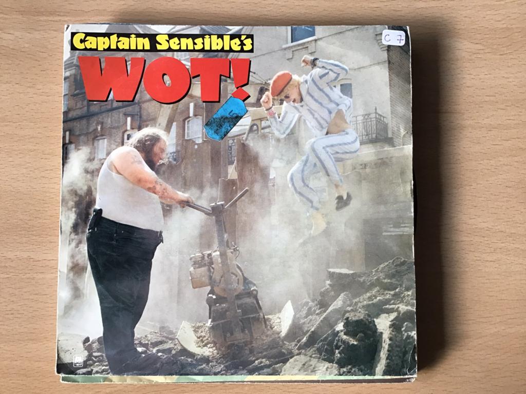 Captain Sensible say “Whot”? Single vinyl., Gebruikt, 7 inch, Single, Ophalen of Verzenden