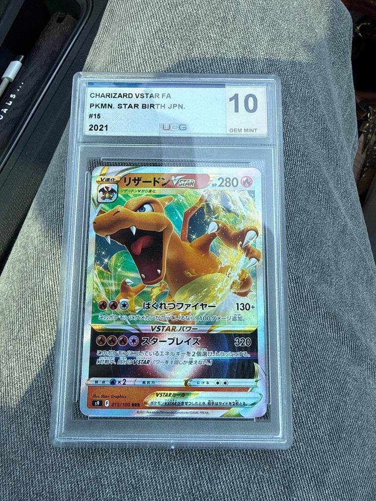 Charizard VSTAR FA PKMN. STAR BIRTH JPN. #15 PSA 10, Ophalen of Verzenden, Nieuw, Losse kaart, Foil