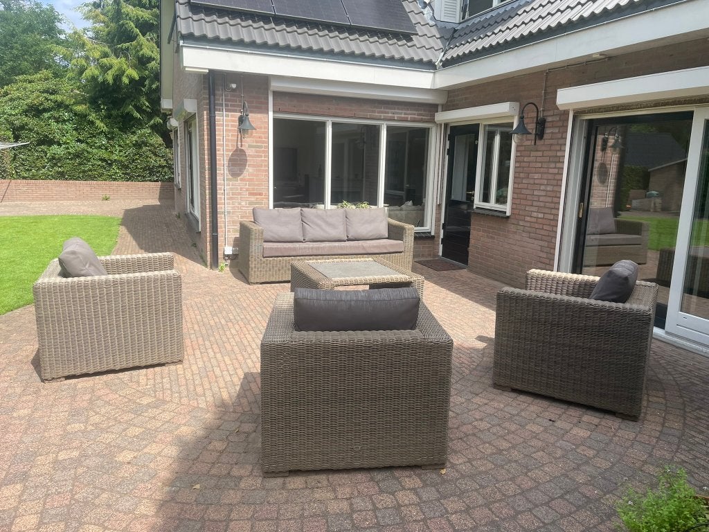 Loungeset, Ophalen, Gebruikt, Rotan, 6 zitplaatsen