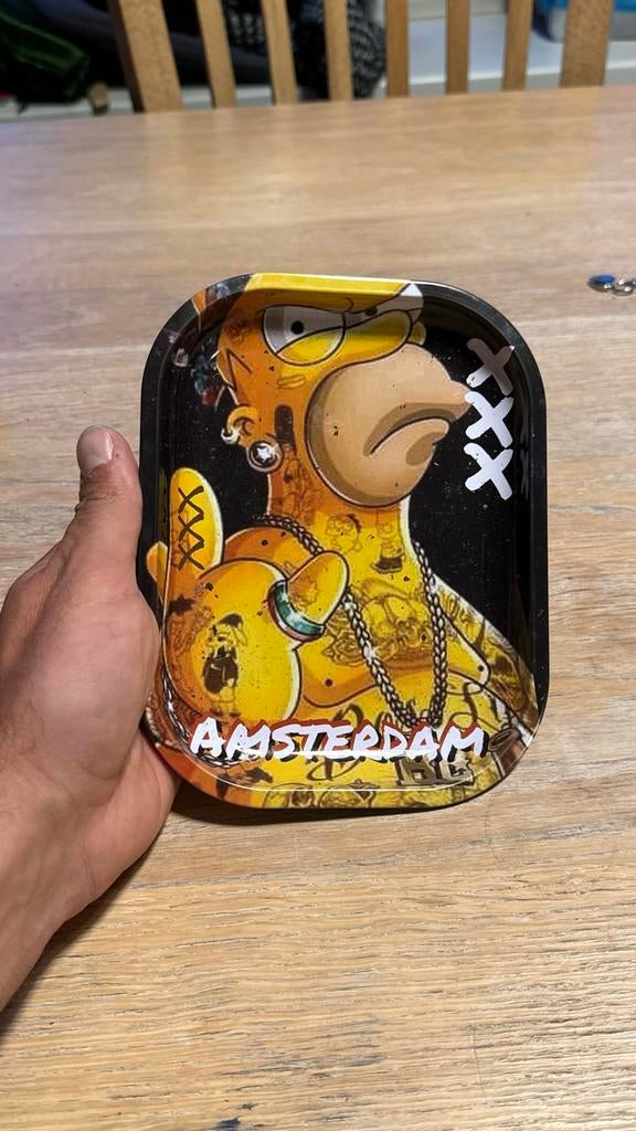 Homer Simpson Amsterdam Rolling Tray, Overige materialen, Schaal, Ophalen of Verzenden, Zo goed als nieuw