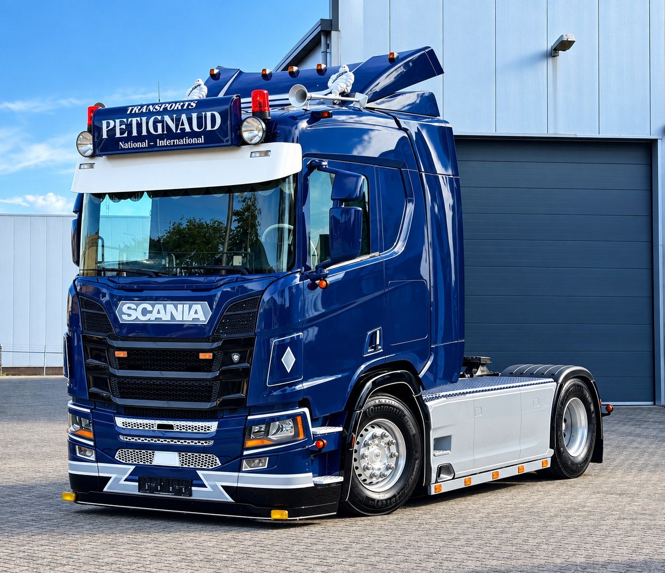 Scania R530 V8, Auto's, Automaat, Achterwielaandrijving, Scania, Blauw