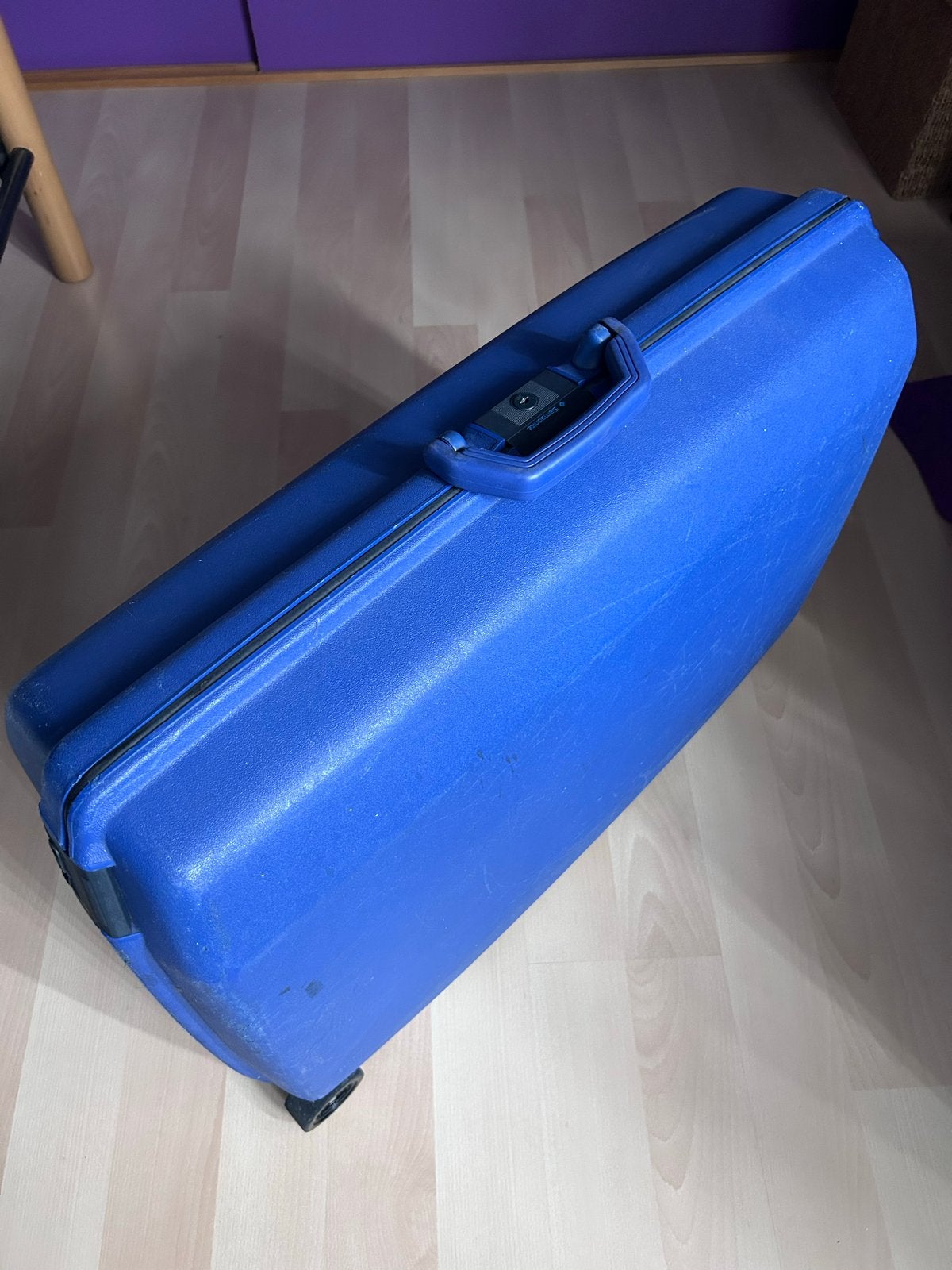 Samsonite Koffer - Blauw, Hard Kunststof, 60 tot 70 cm, Gebruikt, Hard kunststof, 45 tot 55 cm