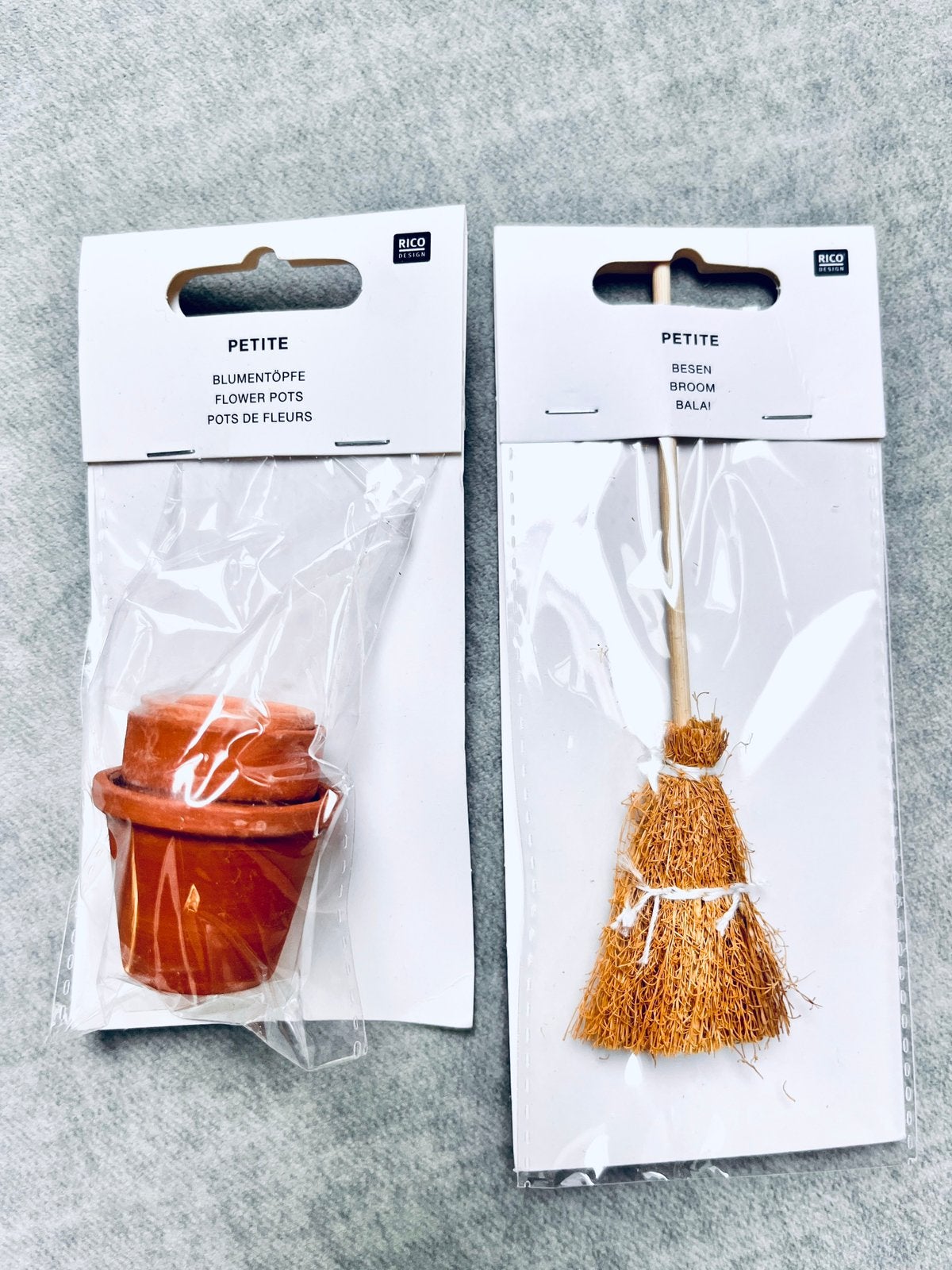 Poppenhuis formaat bezem bloempotten, Ophalen, Nieuw, Toebehoren