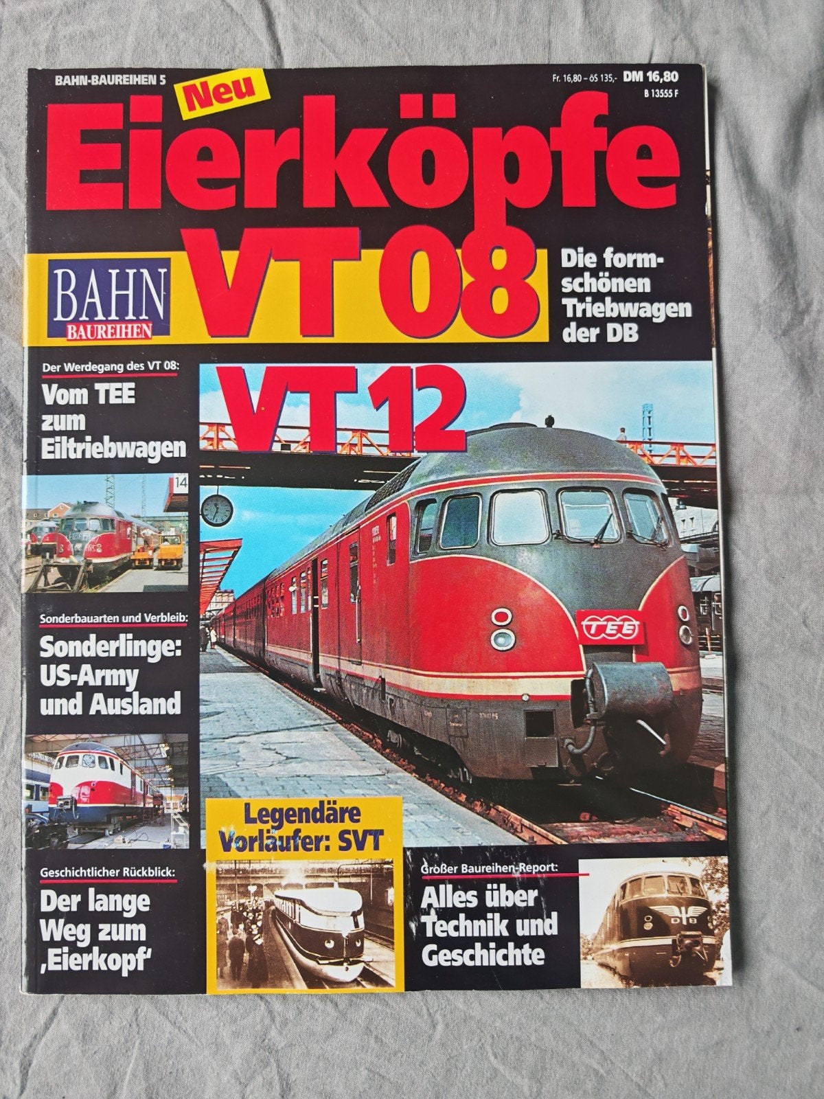 BAHN BAUREIHEN 5: Eierköpfe VT08 & VT12, Verzamelen, Ophalen of Verzenden, Trein, Boek of Tijdschrift