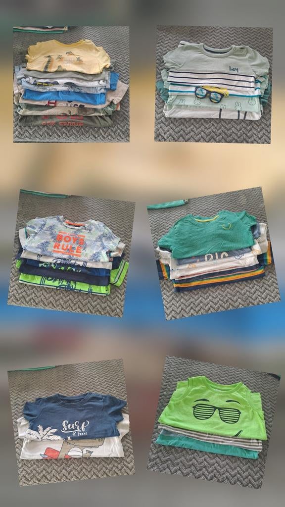 Bundel jongens T-shirts, polo's en mouwloze shirts, maat 86, Kinderen en Baby's, Babykleding | Maat 86, C&A, Ophalen of Verzenden