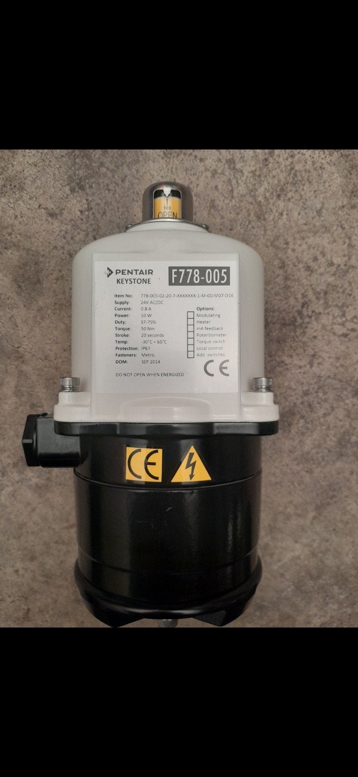 Elektrische klep, actuator, pneumatische klep, servo motor, Ophalen of Verzenden, Zo goed als nieuw