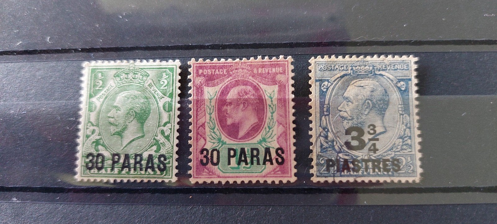 Engeland UK opdruk paras, Postzegels en Munten, Ophalen of Verzenden, Gestempeld