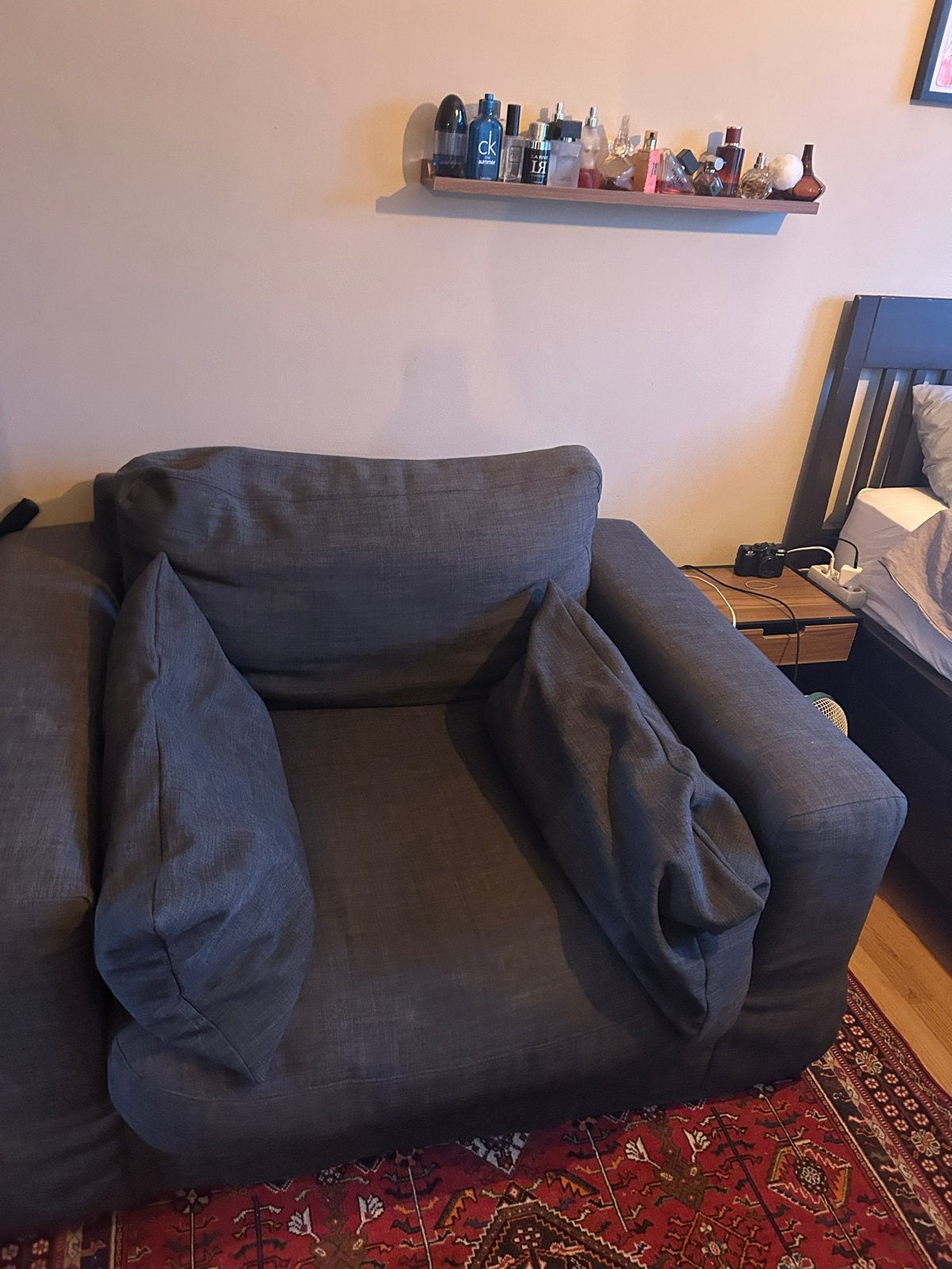 Comfortabele fauteuil / stoel / loveseat, Huis en Inrichting, Fauteuils, Ophalen, Gebruikt, 75 tot 100 cm, 100 tot 125 cm