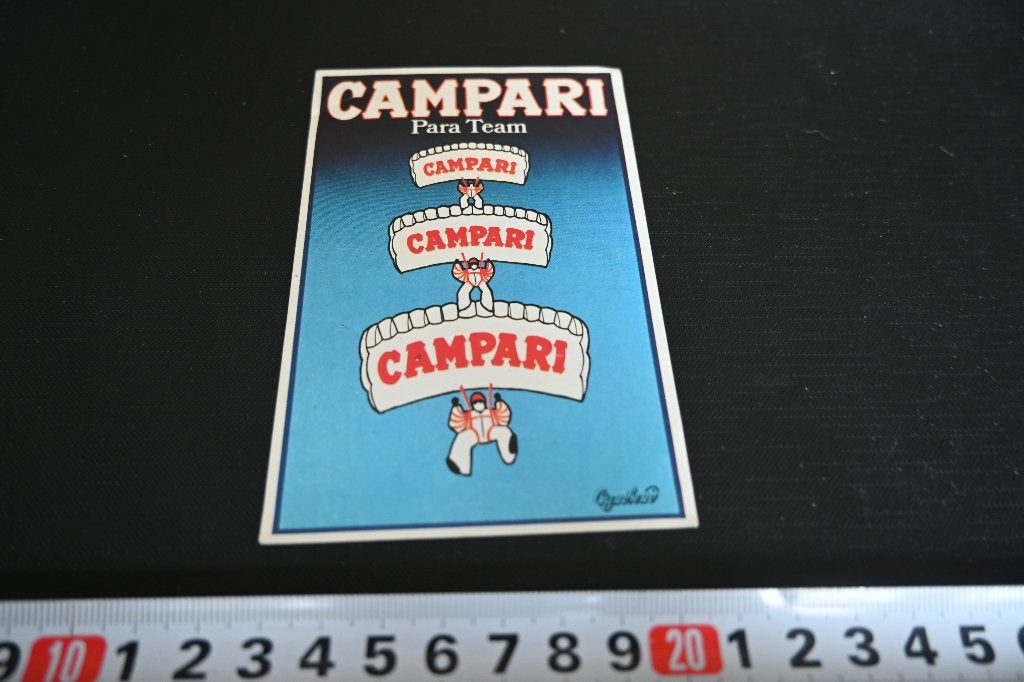 sticker CAMPARI Para team, Ophalen of Verzenden, Zo goed als nieuw