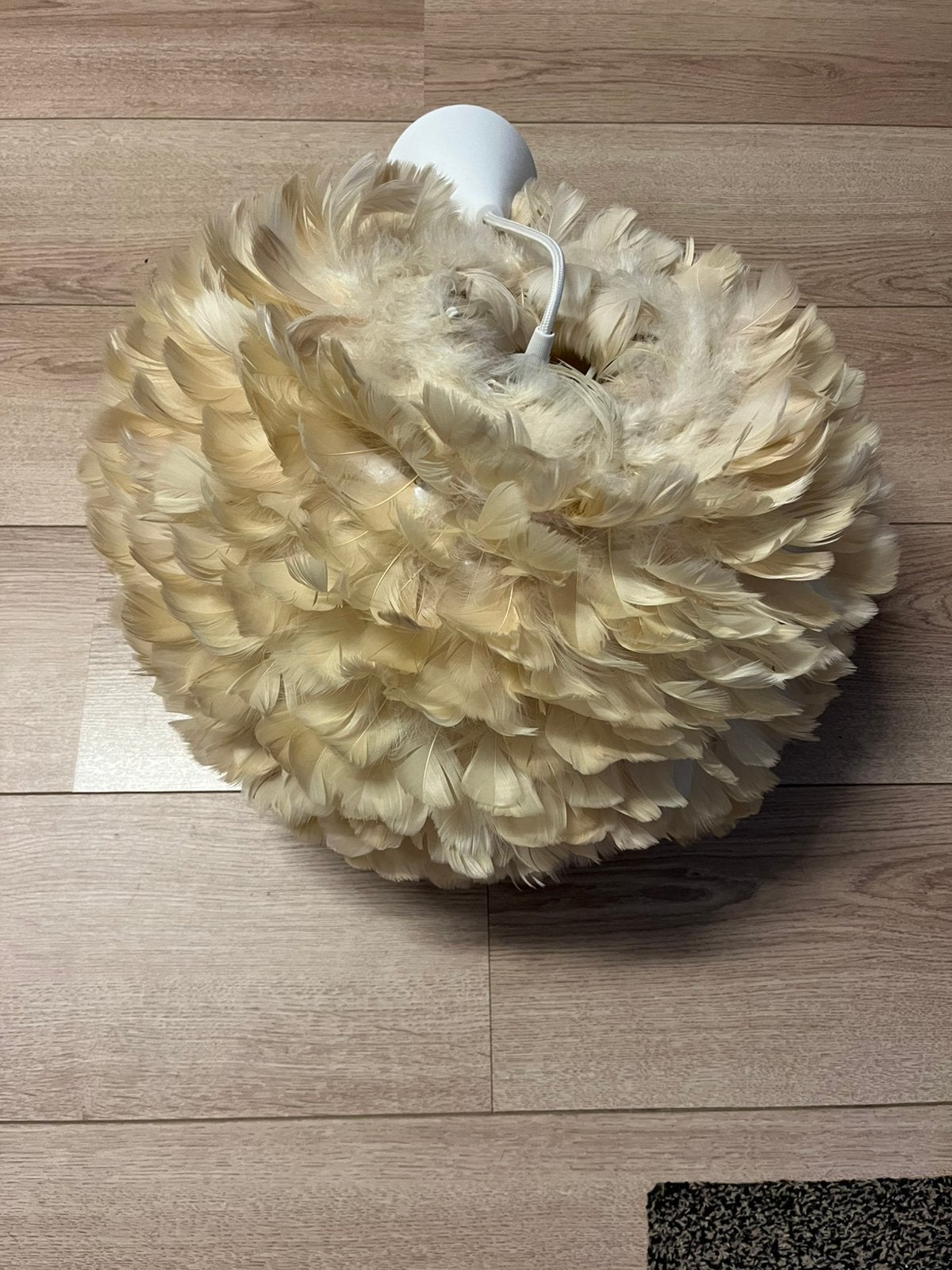 Hanglamp Eos licht beige nieuw!, Ophalen, Zo goed als nieuw, Kunststof