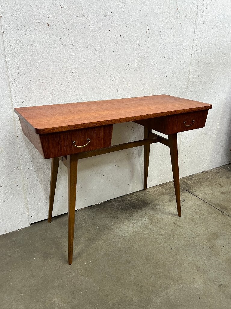 Vintage sidetable / bureau / kaptafel, Zweden 1960's, Huis en Inrichting, Ophalen, Gebruikt, 50 tot 100 cm, Teakhout