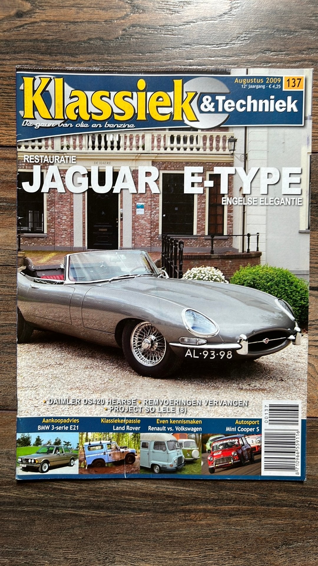KT: Jaguar E-type, BMW E21, Mini Cooper S, Volkswagen T2, Ophalen of Verzenden, Zo goed als nieuw, Algemeen