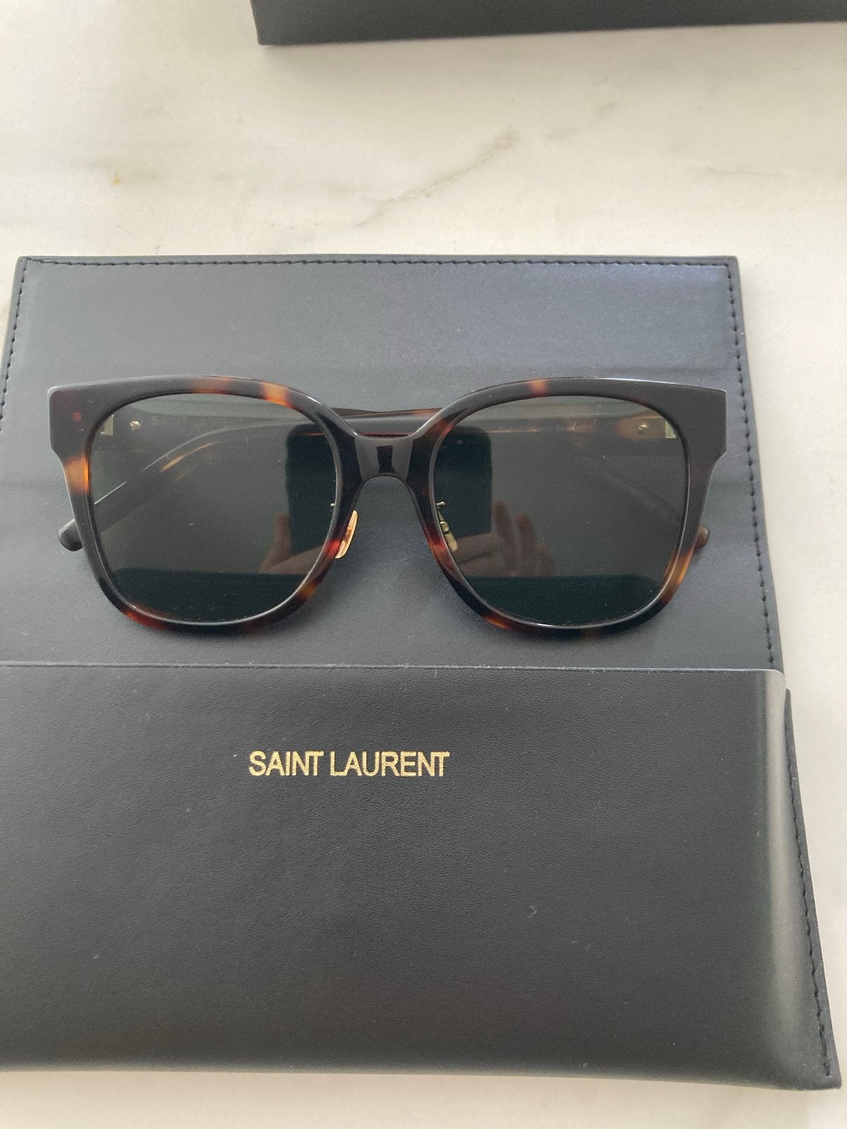 Saint Laurent zonnebril - Bruin/Goud, Overige merken, Zonnebril, Bruin, Ophalen of Verzenden