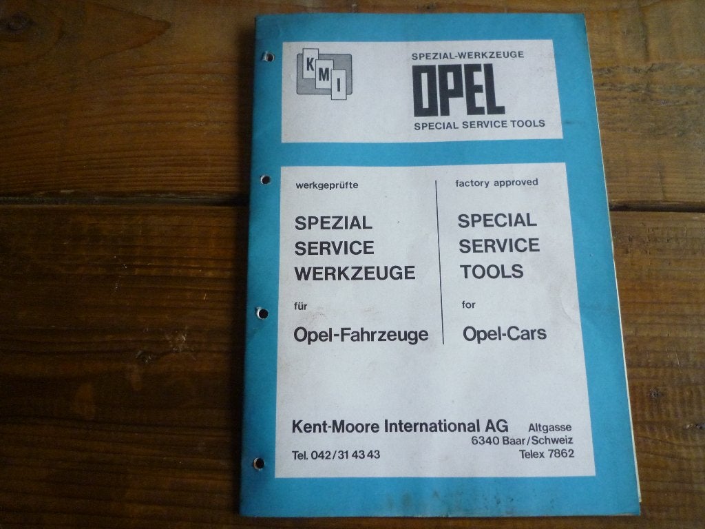 Opel Special Werkzeuge katalog 1972, Ophalen of Verzenden