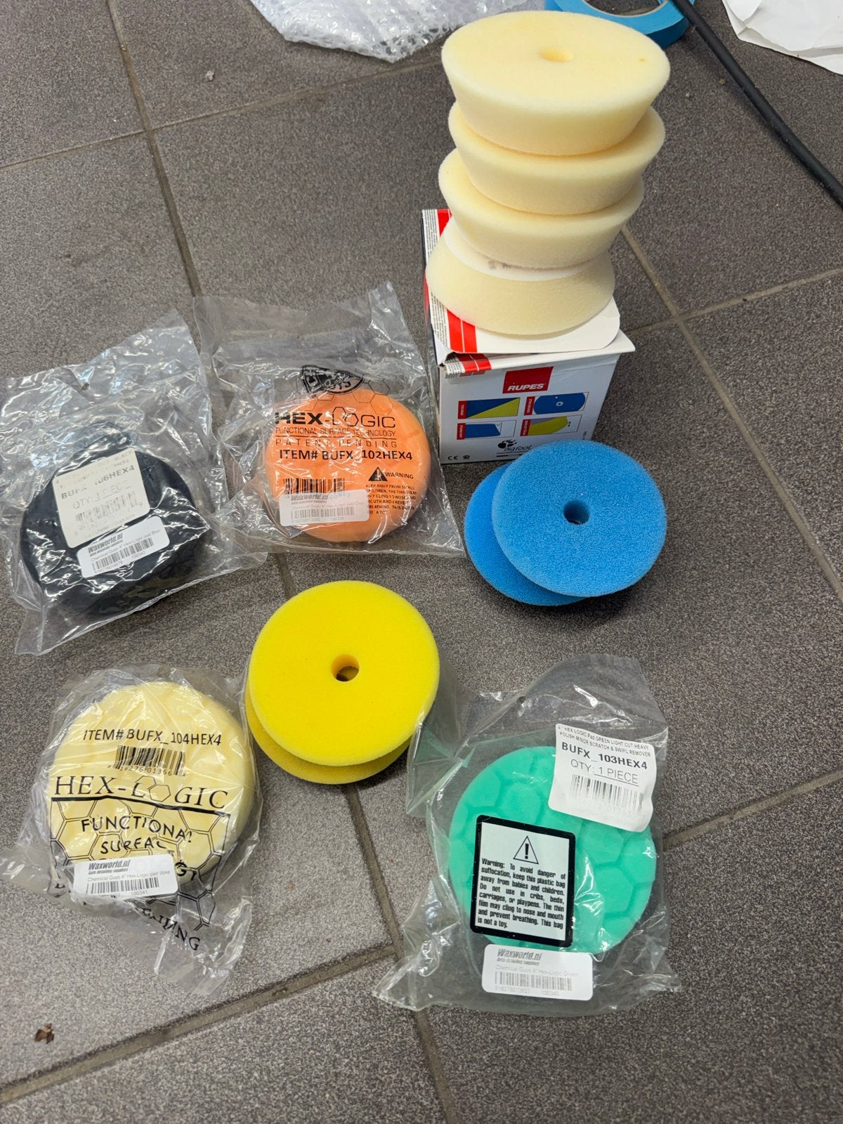 Diverse polijstpads voor mini polijstmachines 4 inch, Ophalen of Verzenden