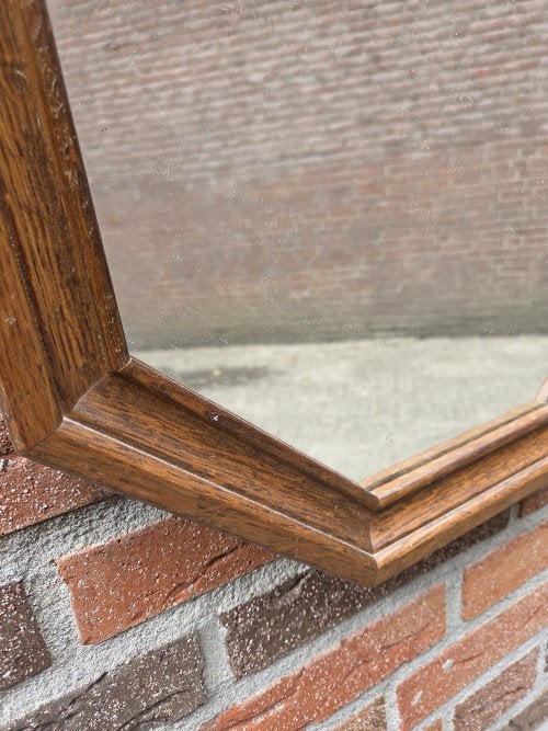 spiegel eiken 8 hoeken, Ophalen of Verzenden, 'T Olde Gre-j, Info@toldegrej.nl, Endepoelstraat 20f Didam