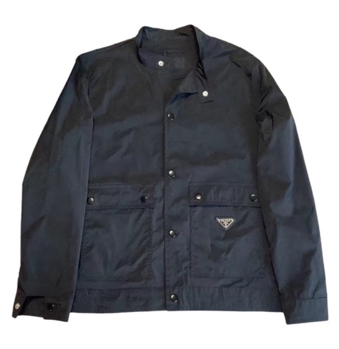 Prada Re-Nylon Logo Jas Zwart Maat XXL Blouson Overshirt, Kleding | Heren, Jassen | Zomer, Ophalen of Verzenden, Nieuw, Maat 56/58 (XL)