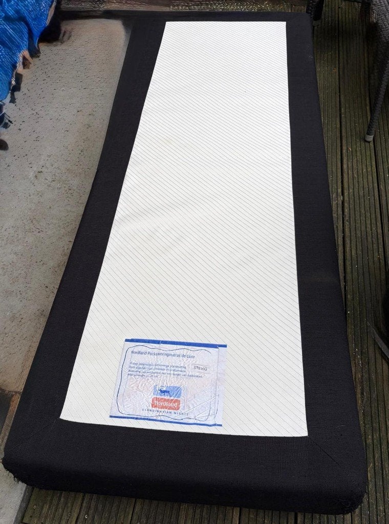 Boxspring 200cmx160cm, Ophalen, Gebruikt, Tweepersoons, 200 cm