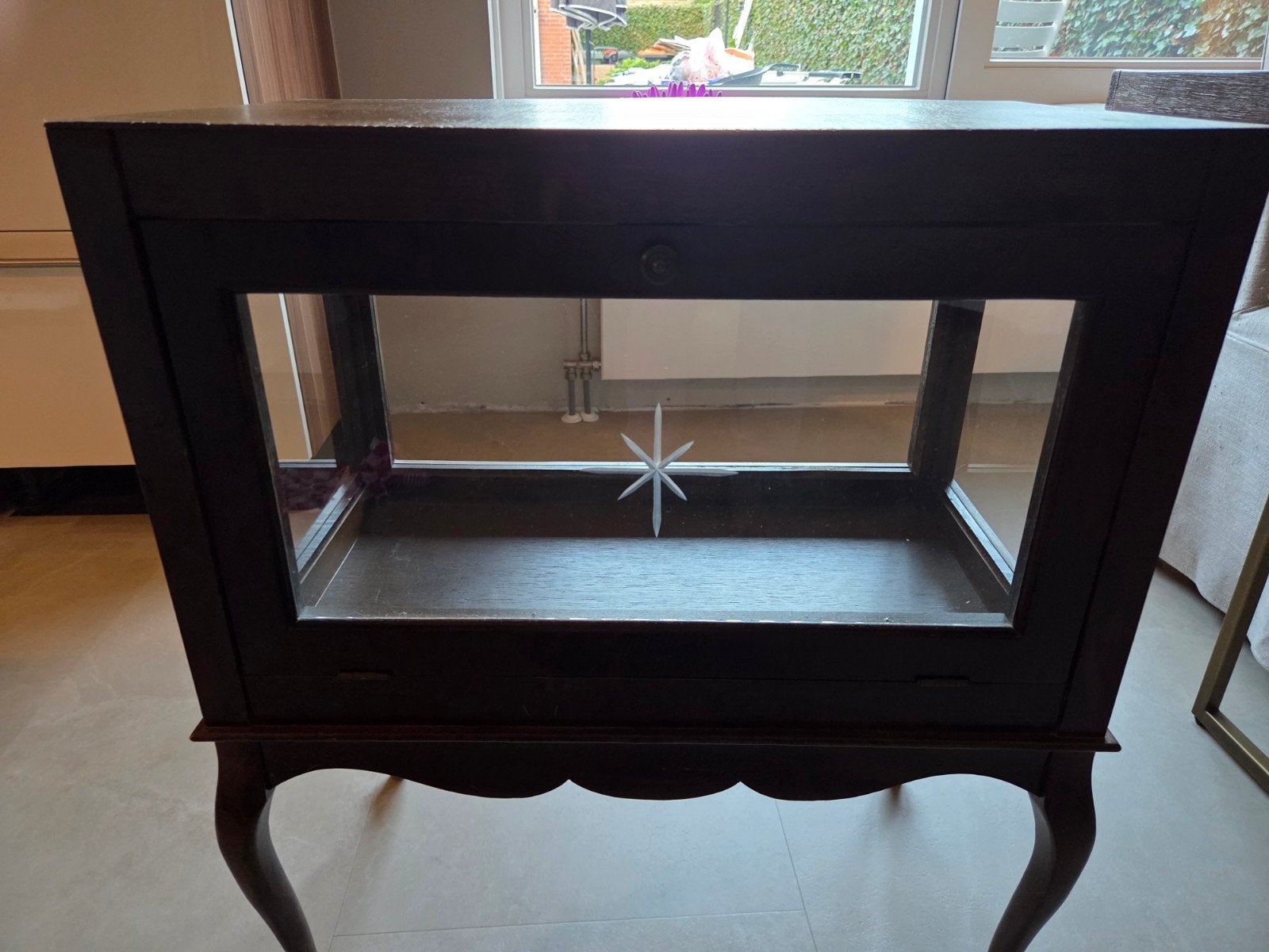 Antiek theekastje, Ophalen of Verzenden, Gebruikt, 25 tot 50 cm, Rechthoekig